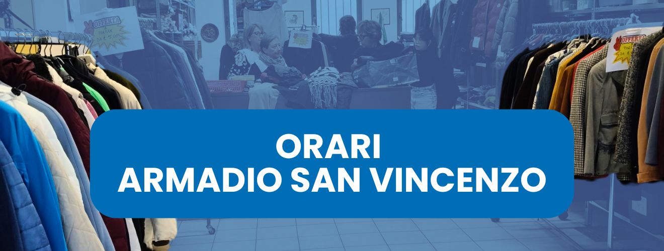 Variazione temporanea degli orari di apertura dell’Armadio San Vincenzo